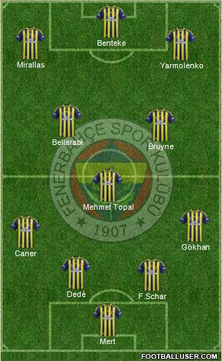 Fenerbahçe SK Formation 2015