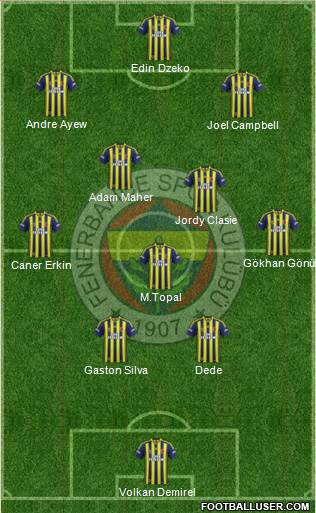 Fenerbahçe SK Formation 2015