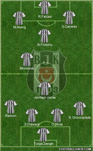 Besiktas JK Formation 2015