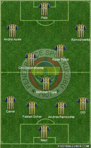 Fenerbahçe SK Formation 2015