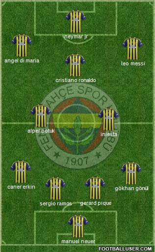 Fenerbahçe SK Formation 2015