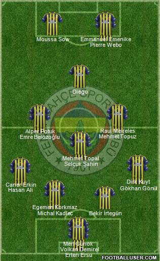 Fenerbahçe SK Formation 2015