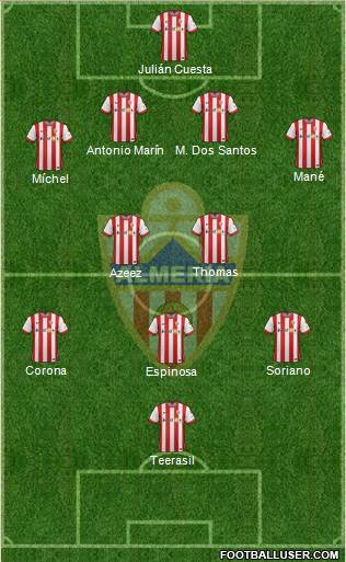 U.D. Almería S.A.D. Formation 2015
