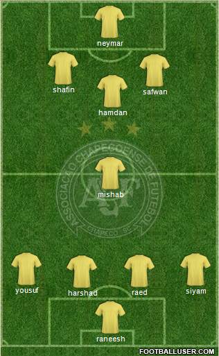 A Chapecoense F football formation