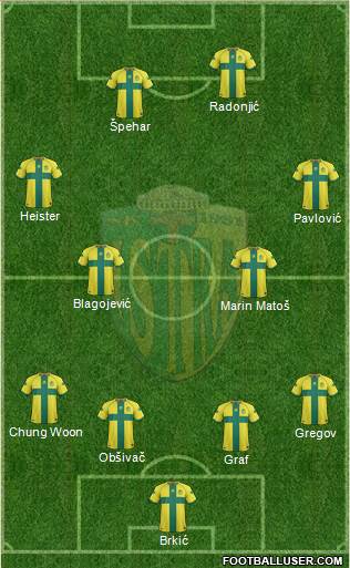 NK Istra 1961 Formation 2015