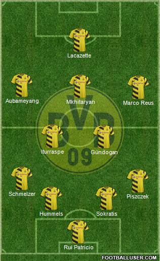 Borussia Dortmund Formation 2015