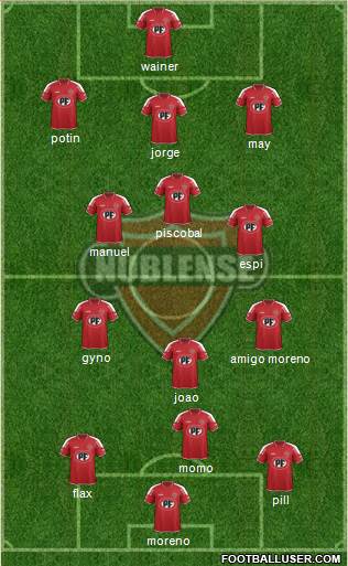 CD Ñublense S.A.D.P. Formation 2015