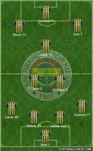 Fenerbahçe SK Formation 2015