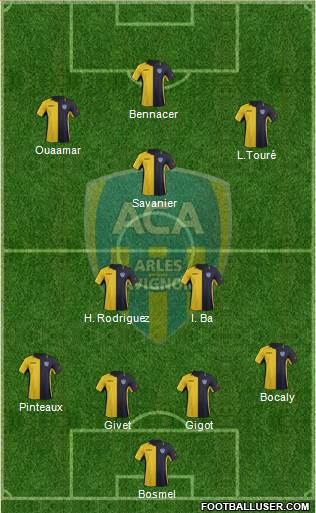 Athlétic Club Arles-Avignon football formation