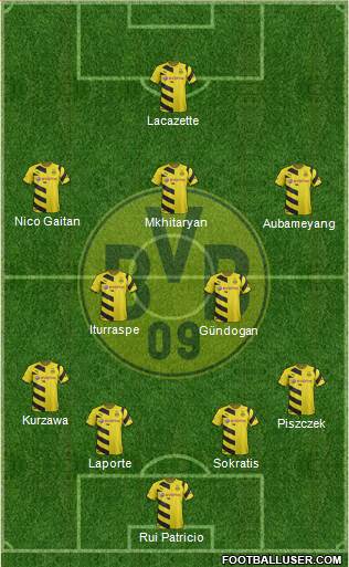 Borussia Dortmund Formation 2015