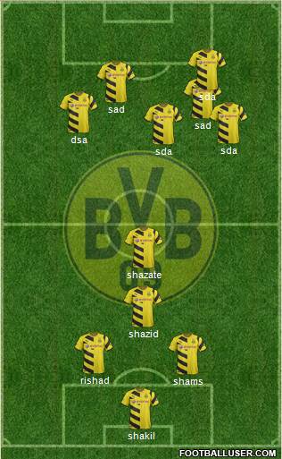 Borussia Dortmund Formation 2015