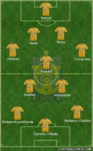 Club Universitario de Nuevo León Formation 2015