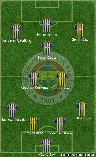 Fenerbahçe SK Formation 2015