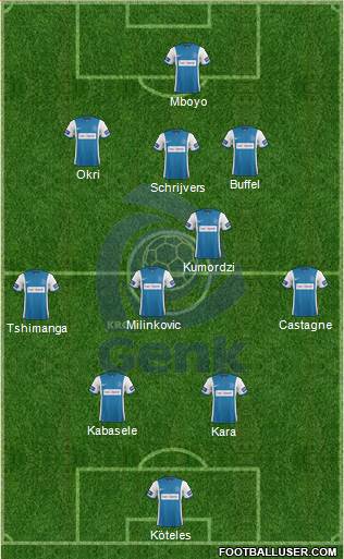 K Racing Club Genk Formation 2015