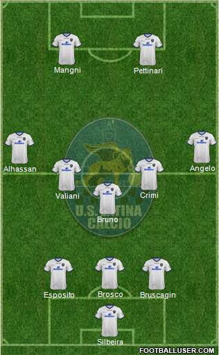 Latina 3-5-2 football formation