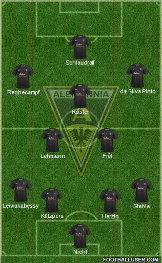 TSV Alemannia Aachen 4-2-3-1 football formation