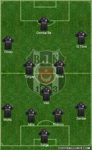 Besiktas JK Formation 2015