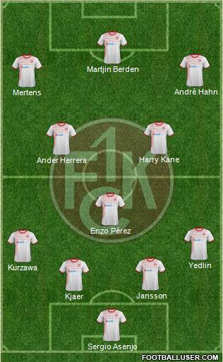 1.FC Kaiserslautern 4-3-3 football formation