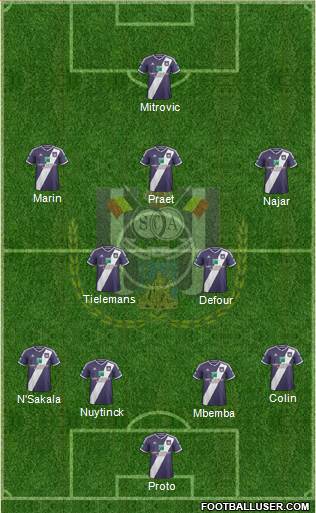 RSC Anderlecht Formation 2015