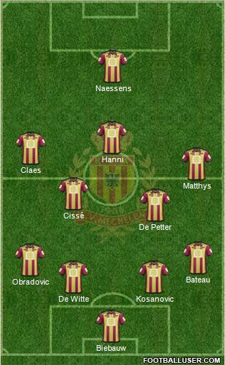 Yellow Red KV Mechelen Formation 2015