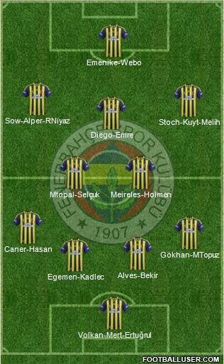 Fenerbahçe SK Formation 2015