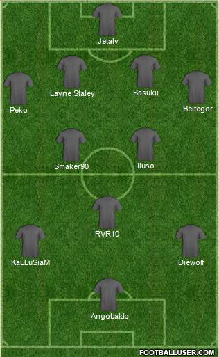 Dream Team 4-2-3-1 football formation