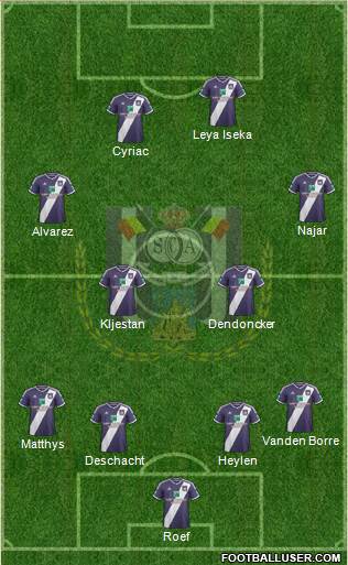 RSC Anderlecht Formation 2015