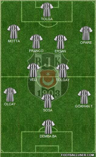 Besiktas JK Formation 2015