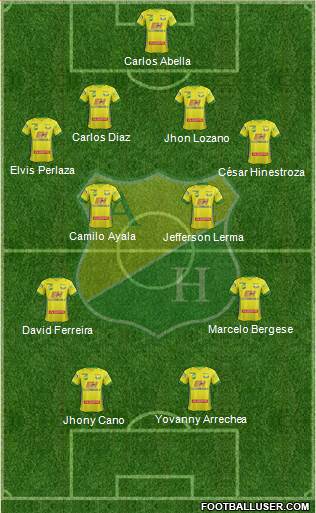 CD Atlético Huila Formation 2015