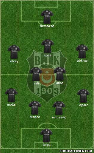 Besiktas JK Formation 2015