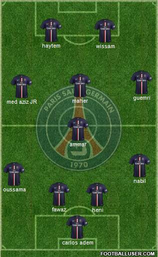 Paris Saint-Germain Formation 2015
