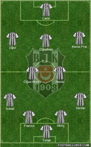 Besiktas JK Formation 2015
