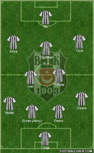 Besiktas JK Formation 2015