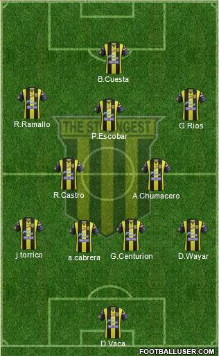 FC The Strongest football formation