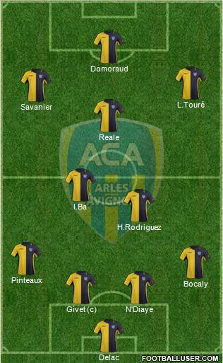 Athlétic Club Arles-Avignon football formation