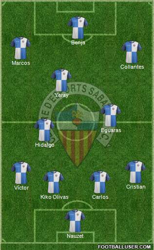 C.E. Sabadell Formation 2015