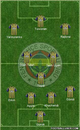 Fenerbahçe SK Formation 2015