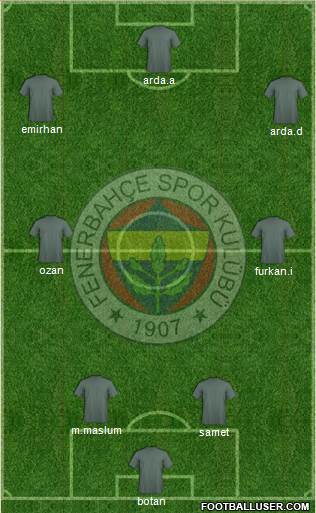 Fenerbahçe SK Formation 2015