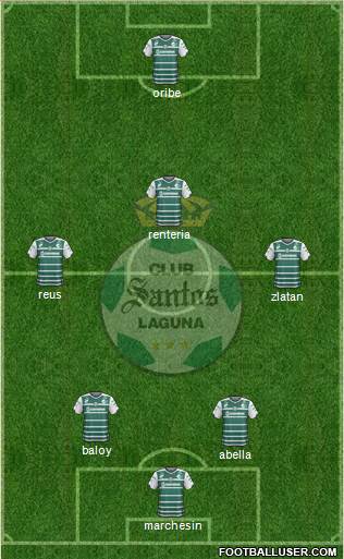 Club Deportivo Santos Laguna Formation 2015
