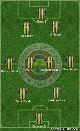 Fenerbahçe SK Formation 2015