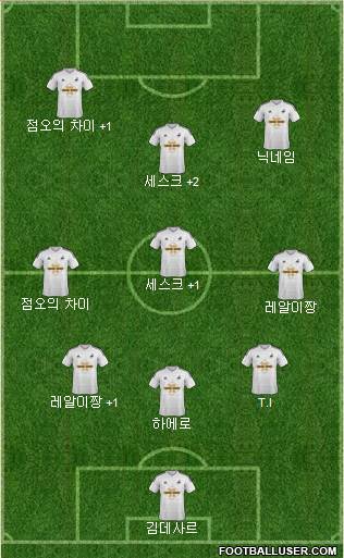 Swansea City Formation 2015