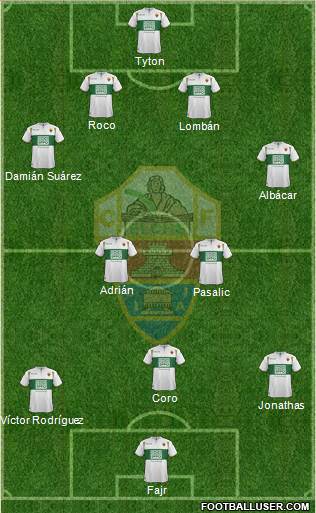 Elche C.F., S.A.D. Formation 2015