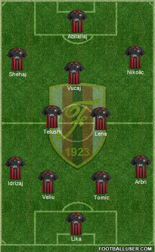 KS Flamurtari Vlorë Formation 2015