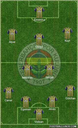 Fenerbahçe SK Formation 2015