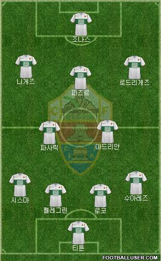Elche C.F., S.A.D. Formation 2015