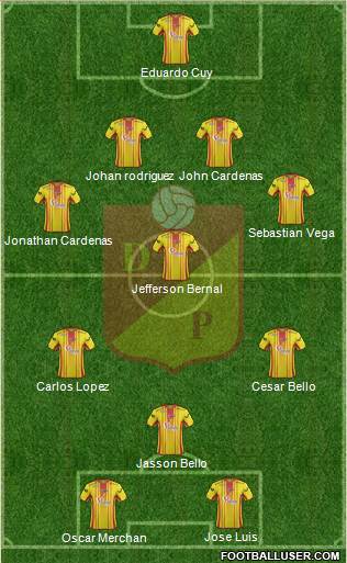 CS Deportivo Pereira Formation 2015