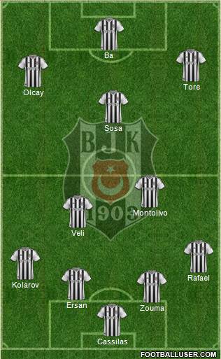 Besiktas JK Formation 2015
