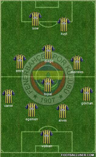 Fenerbahçe SK Formation 2015