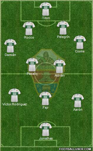 Elche C.F., S.A.D. Formation 2015