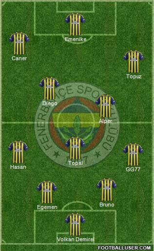 Fenerbahçe SK Formation 2015